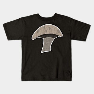 Mushroom | Brown Felt Look With Stitching | Cherie's Art(c)2020 Kids T-Shirt